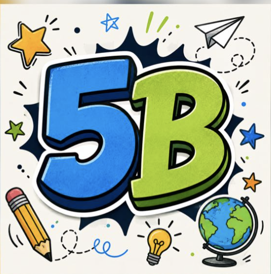 Logo ilustrado de 5º B